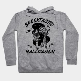 Retro 80s Spooky Halloween Girls Having Fun Party Hoodie